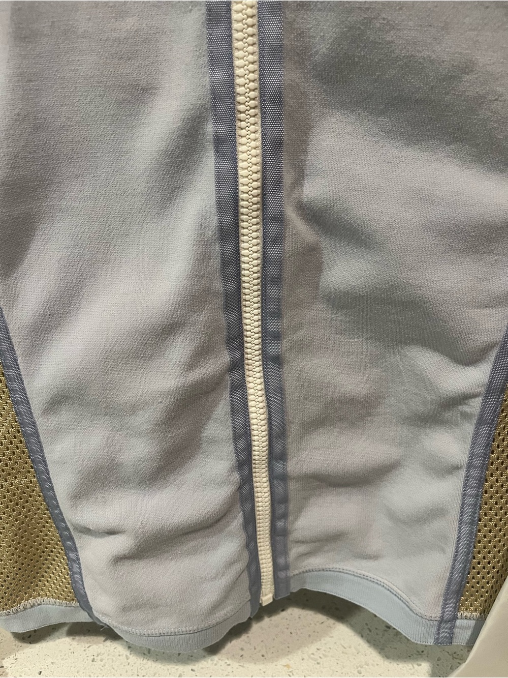 Prada Sport Y2K Ice Blue Jacket with Gold Mesh- US Size 4, Italian Size 40 - Picture 10 of 16